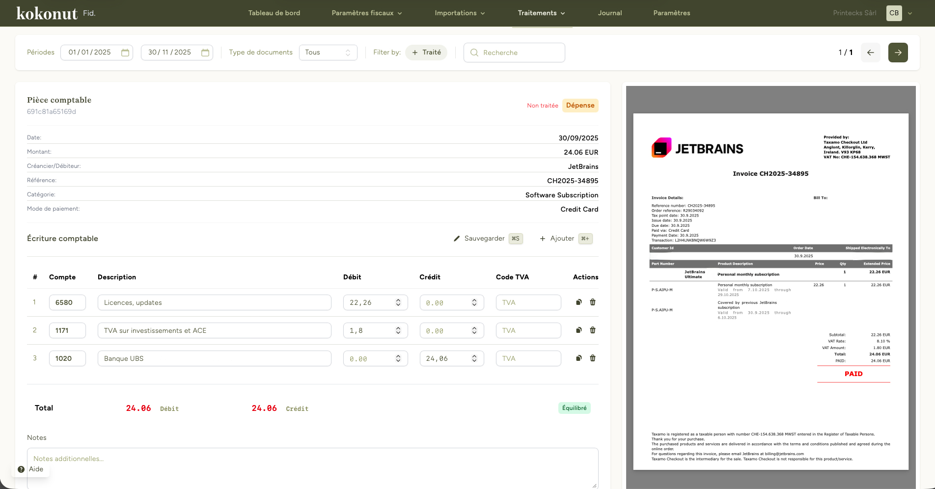 Kokonut.ch project preview